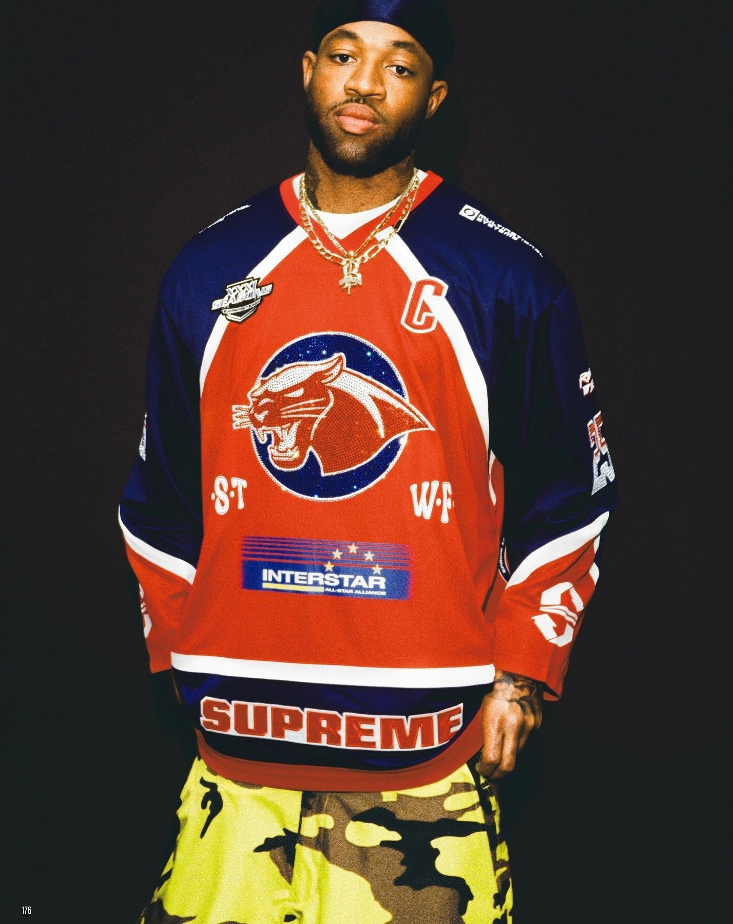シャツ Supreme Rhinestone Hockey Jersey 25ss Supreme Rhinestone Hockey Jersey (SS25) - $228